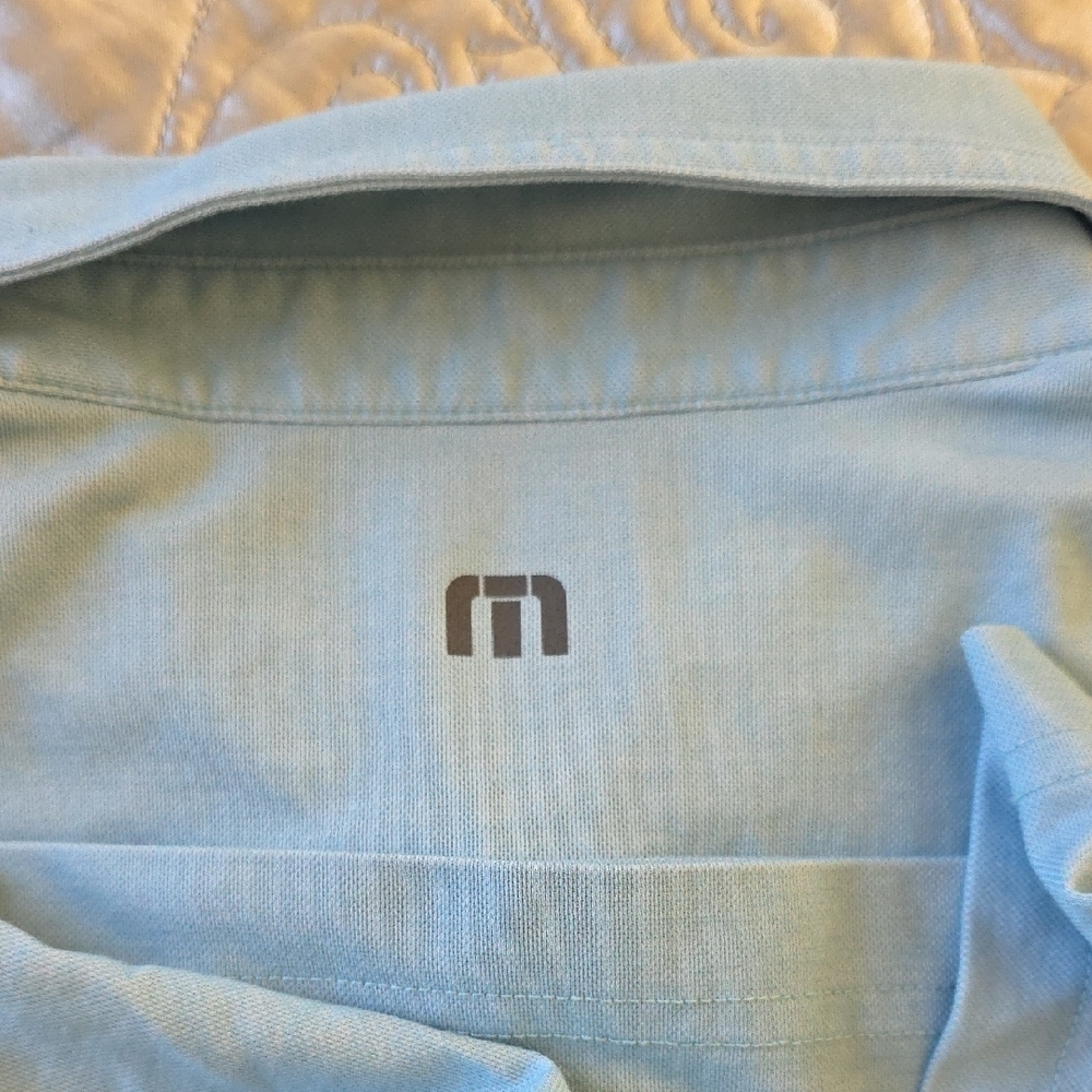 Travis Matthew Sky Blue Polo Shirt - Picture 3 of 3